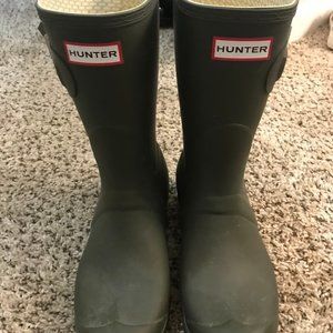 HUNTER GREEN RAIN BOOTS